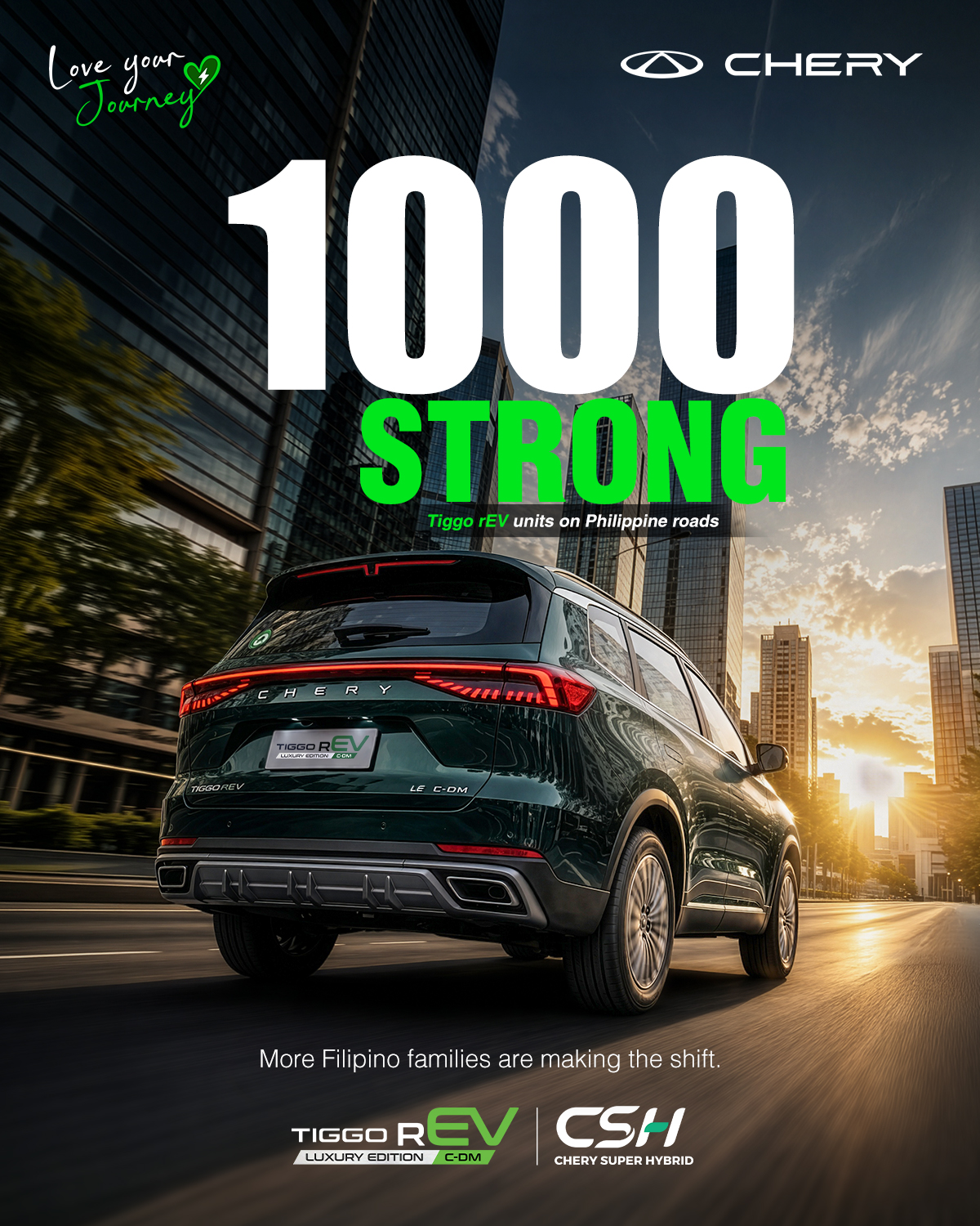 Chery Tiggo rEV Marks 1,000 Vehicles on Philippine Roads, Reflecting Growing Adoption Among Filipino Families
